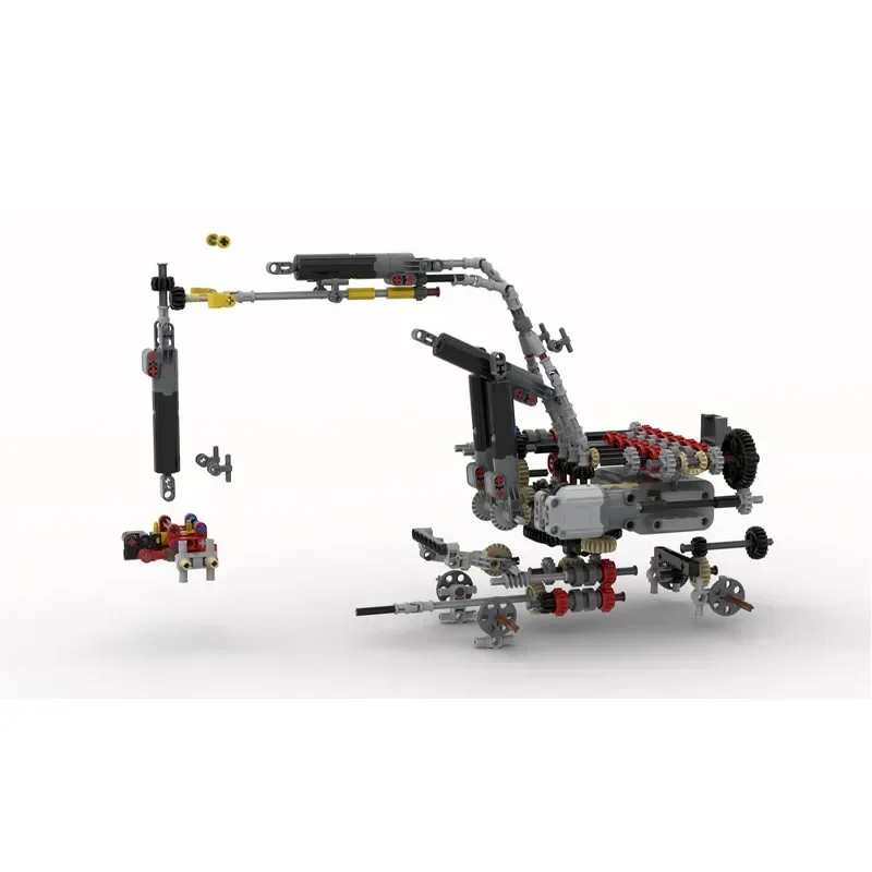 MOC- 143169   M 317 F حفارة في كتل تجميع الربط • 1525 أجزاء مكعبات البناء عيد ميلاد الأطفال لعبة المكعبات هدية