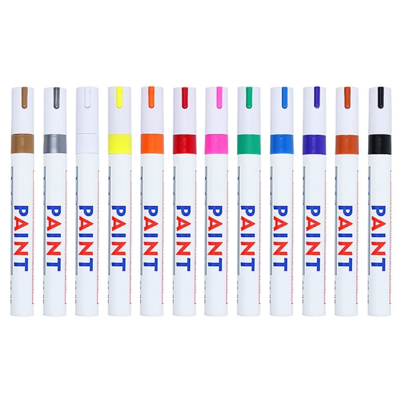 

CORA Waterproof Metallic Paint Marker For Writing Drawing On Metal Fabric Ceramics