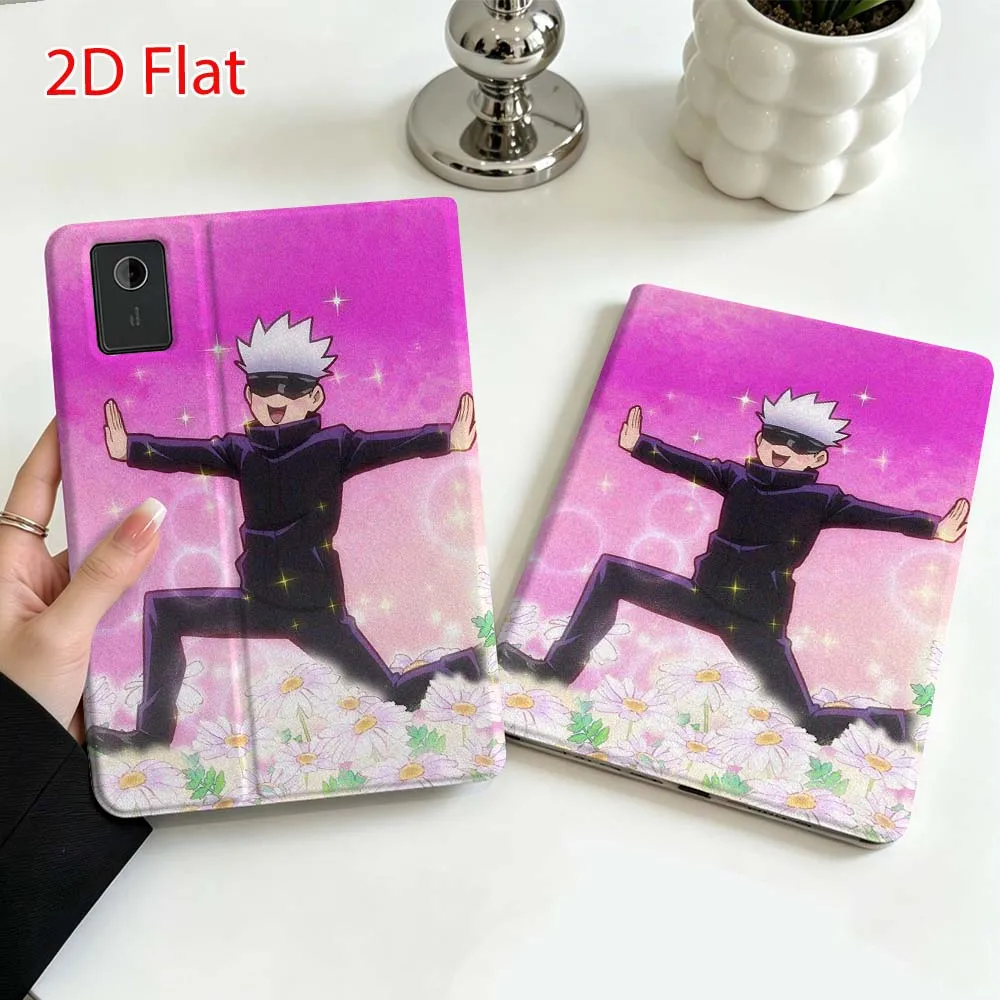 Cartoon Satoru Gojo For Lenovo Xiaoxin Pad Pro Tab P12 P11 11 13 11.2 inch K11 Plus Pen Tray Tablet Case Soft