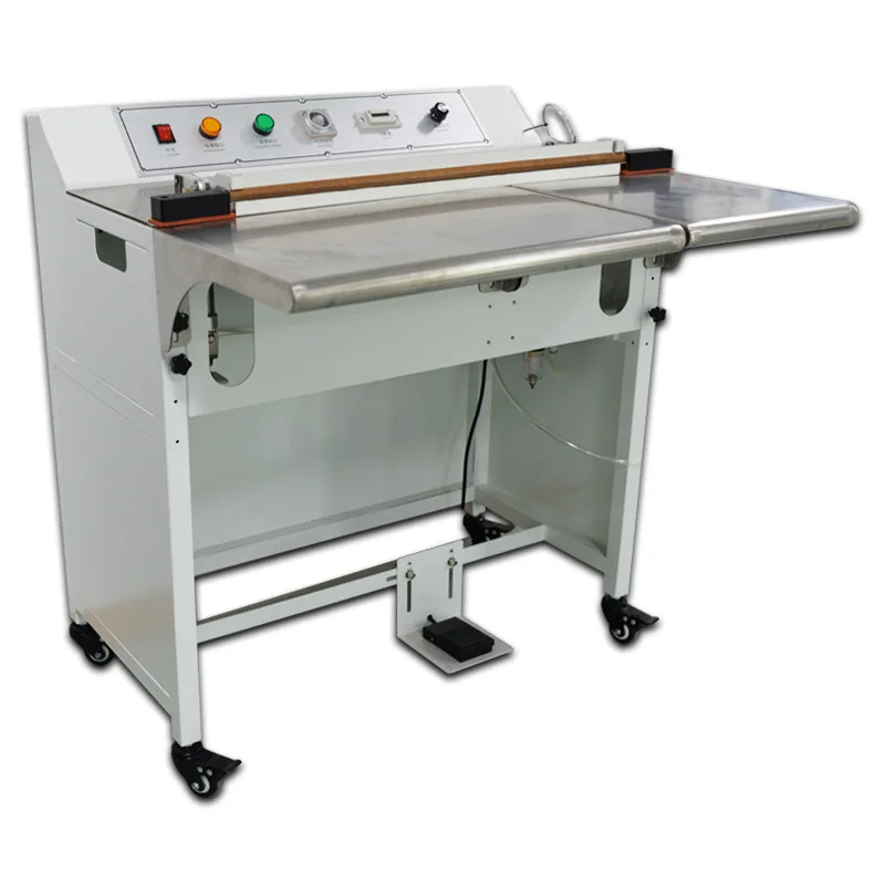 

Semi-automatic pneumatic foot-pedal sealing and cutting machine pof four-corner edge cutting machine