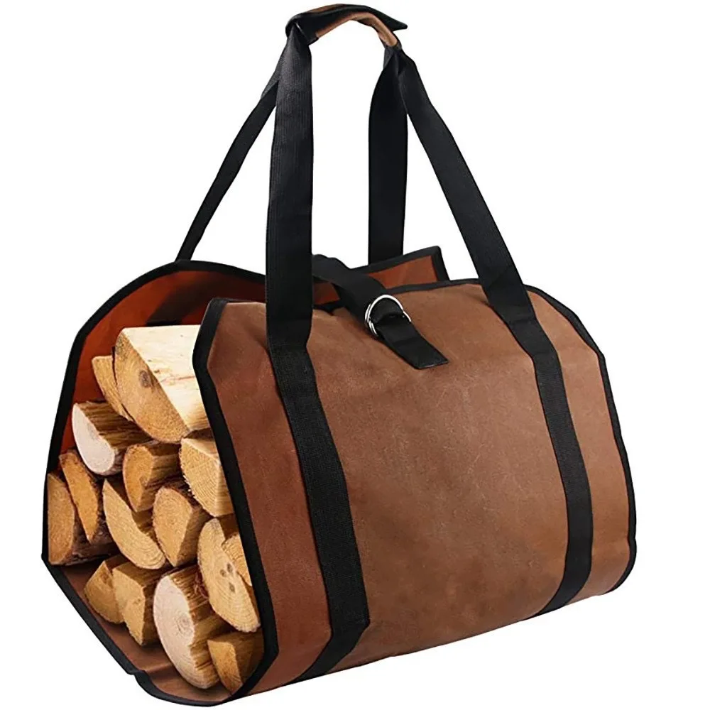 Storage Bag Outdoor Portable Durable Firewood Storage Bag Wild Wood Storage Logging Transportation Package