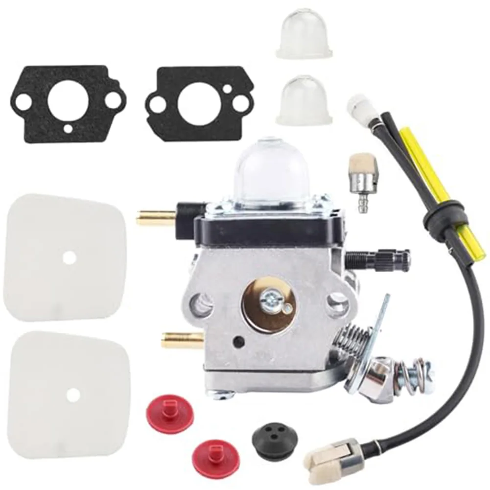 Carburetor Set with Hose and Filters for 7222 For 7222E For 7222M For 7225 For 7230 for Improved Tiller Performance