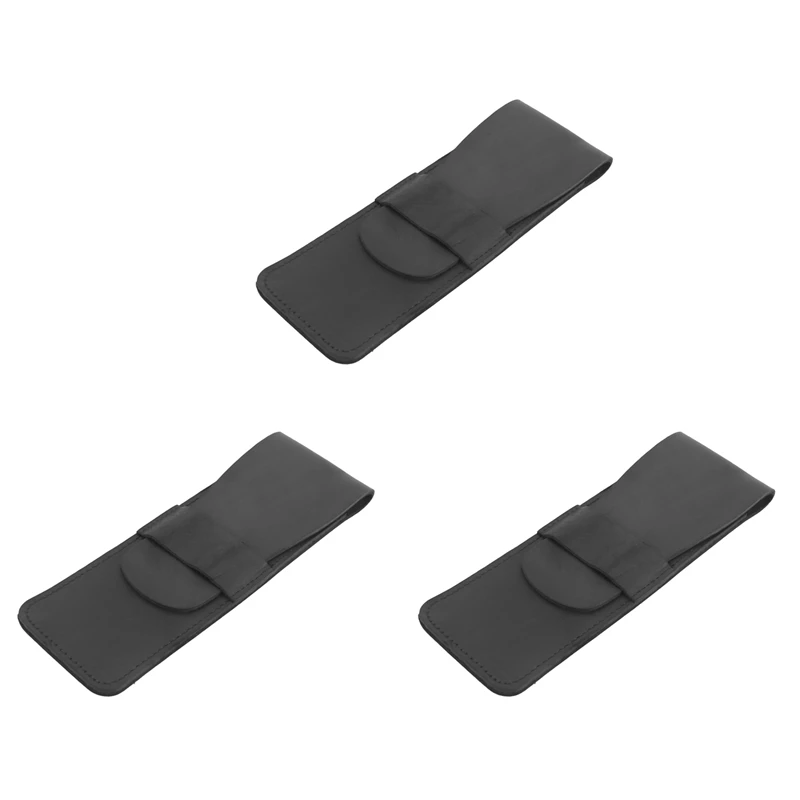 

3X кожаная сумка для хранения карандашей ручной работы из воловьей кожи, чехол для перьевой ручки, держатель, винтажные аксессуары в стиле ретро для путешествий, журнал B