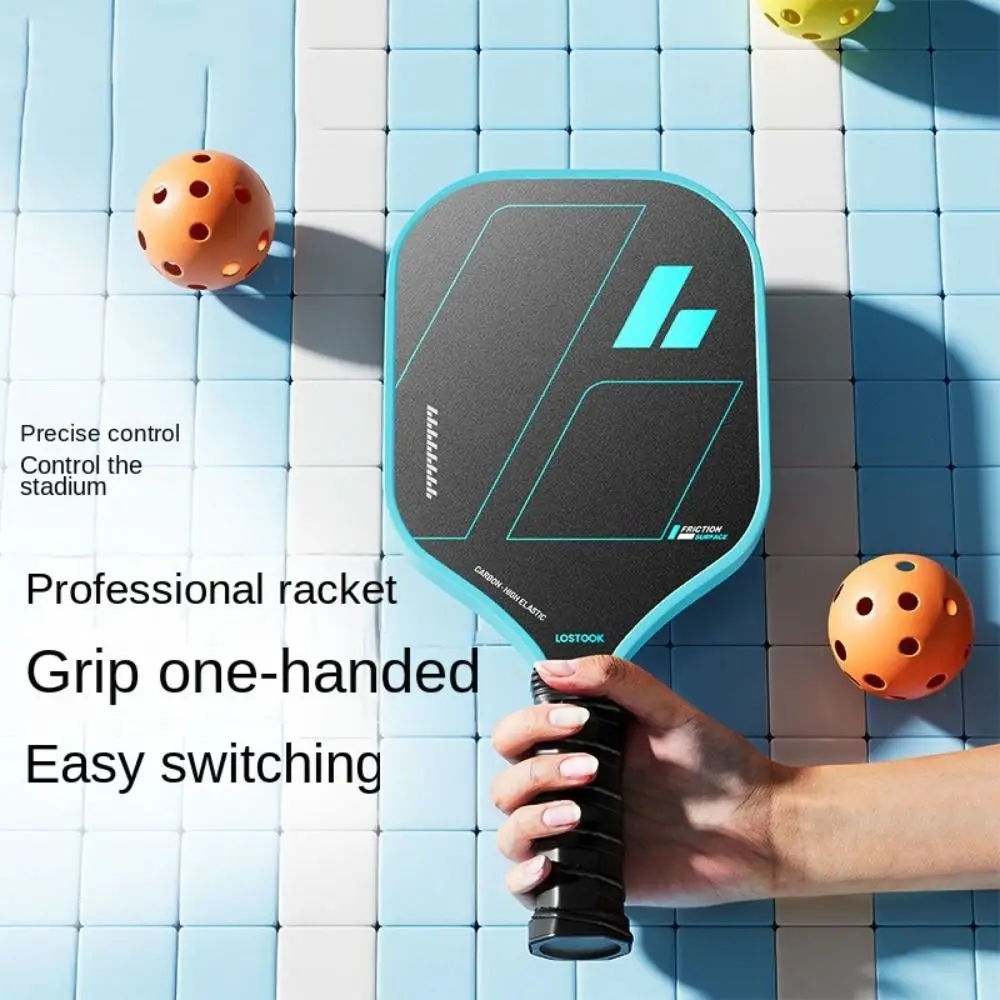 

Glass Fibre Face Pickleball Paddle Ribbed Handle Lightweight Pickleball Racquet Non Slip Grip Pickleball Training Equipment
