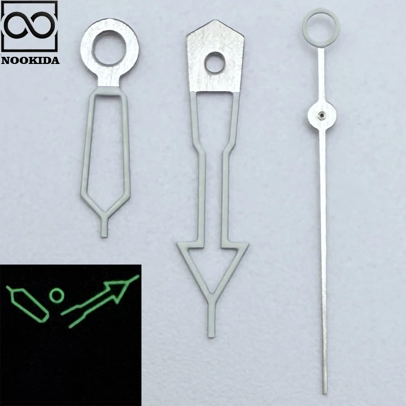 NOOKIDA зеленая светящаяся полая стрелка для часов Seiko NH35/NH36, механизм, игольчатые стрелки, винтажные аксессуары