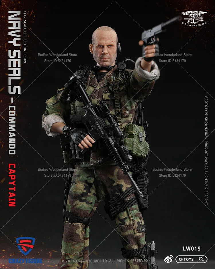In Stock CFTOYS LW019 1/12 Scale Male Soldier Seal Special Forces Assault Team Leader 6inch Action Figure Doll Collection