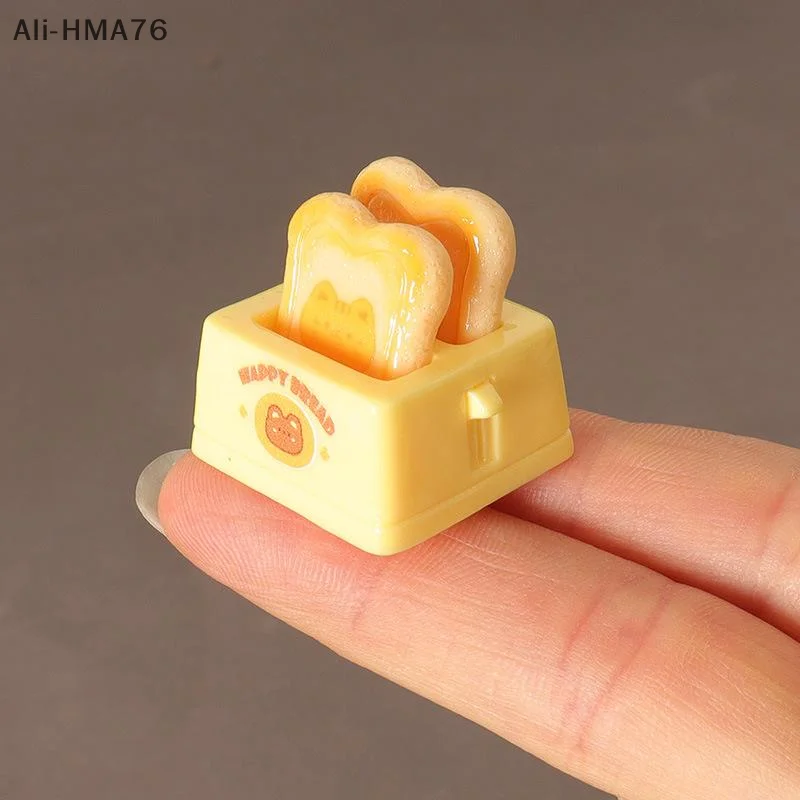 12Pcs/set 1:12 Dollhouse Miniature Bread Machine Jam Baking Clip Model Toy Doll House Accessories Children 's Pretend Play Toy