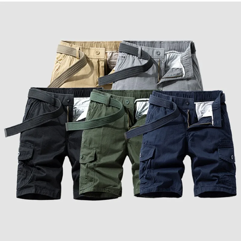 

Cargo Shorts Mens Shorts American Style Casual Oversized Versatile Beach Shorts With Multiple Pockets Summer