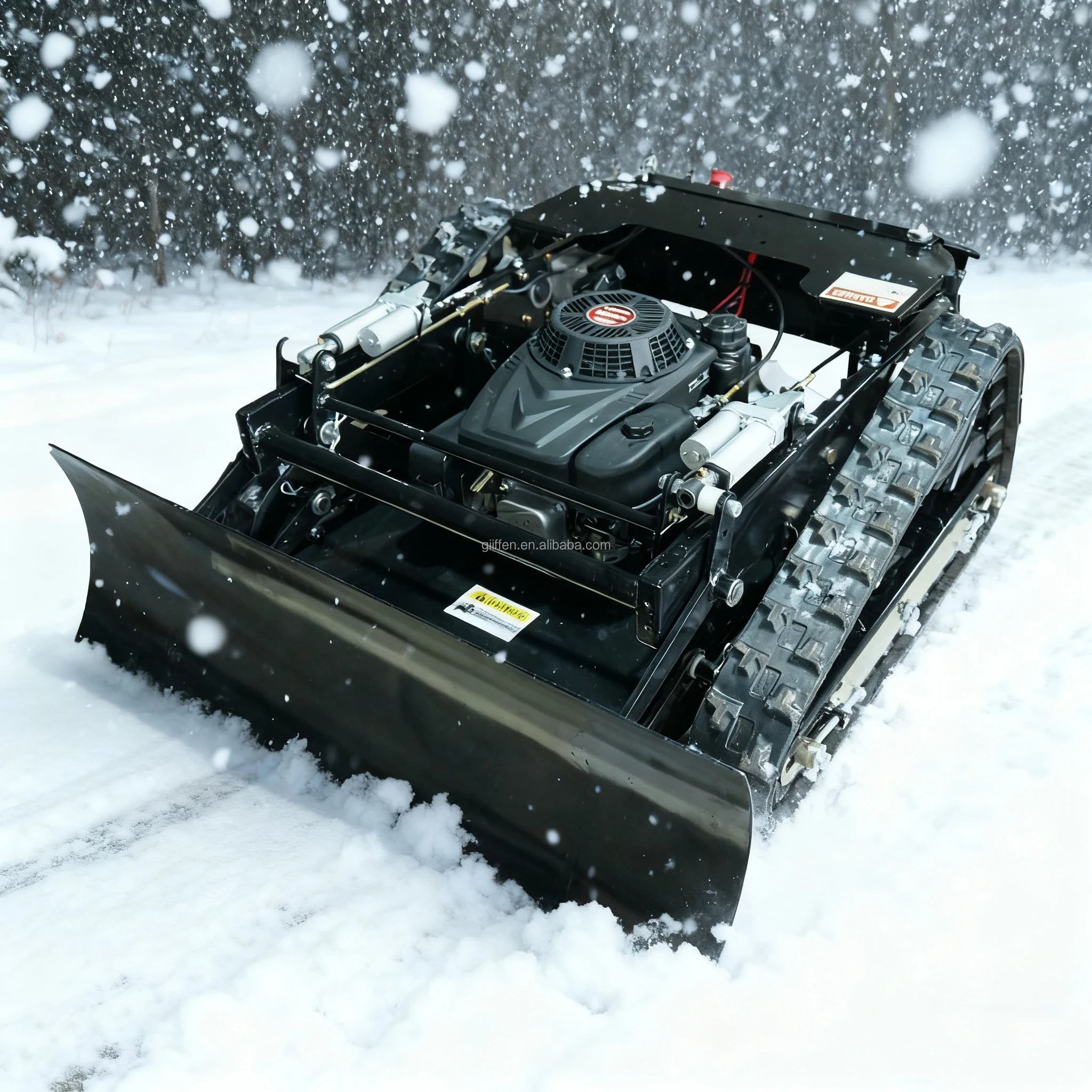 Multi Functional Snow Pushing Shovel Small Remote-Controlled Tracked Climbing Weeding Machine Lawn Mower