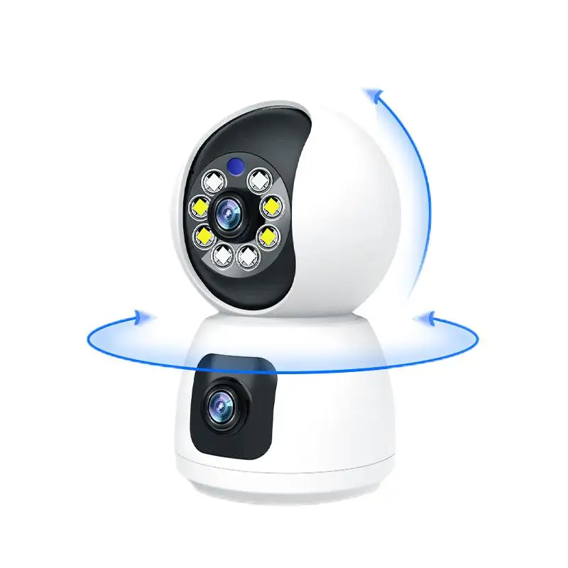 Imagem -06 - Dual Lens Câmera de Vigilância ip Interior Wifi Câmera Smart Wireless Baby Monitors Pet Monitor Visão Noturna Home Security 2k