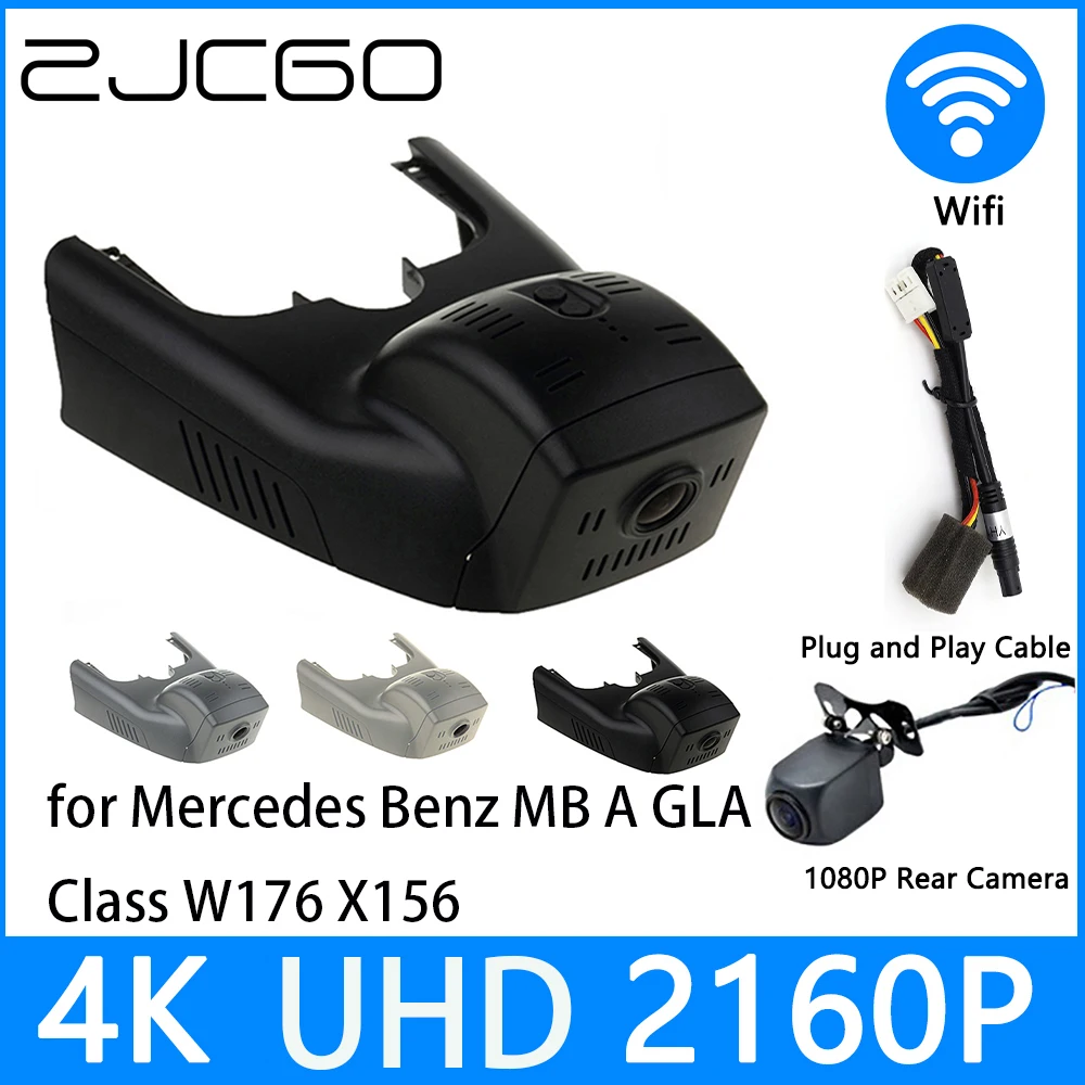 

ZJCGO Dash Cam 4K UHD 2160P Car Video Recorder DVR Night Vision for Mercedes Benz MB A GLA Class W176 X156