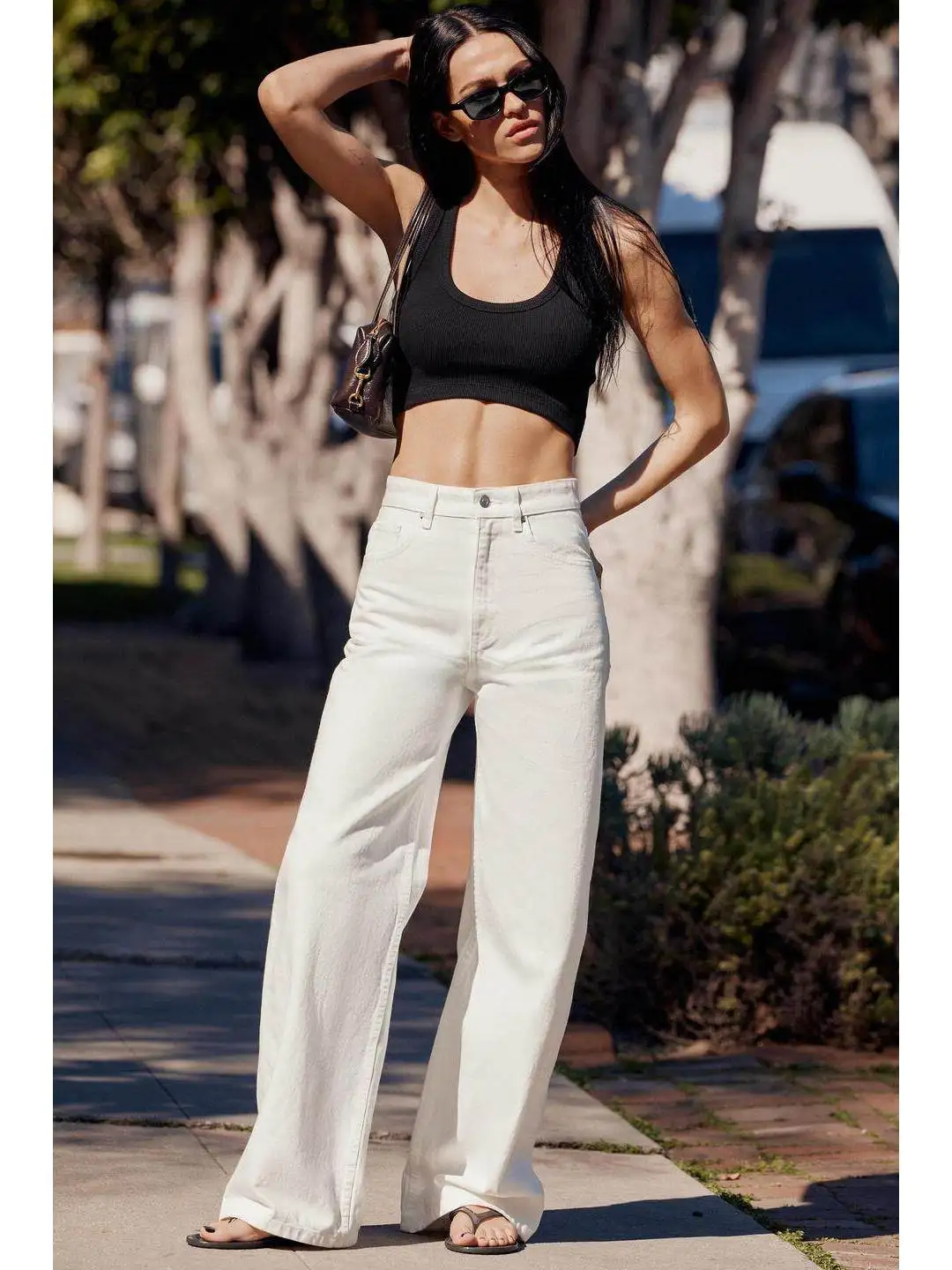 

High Waist Ultra Wide Leg Jeans Loose Casual Versatile Boyfriend Style Spring Fashion Ladies Denim Pants Casual Loose Fit