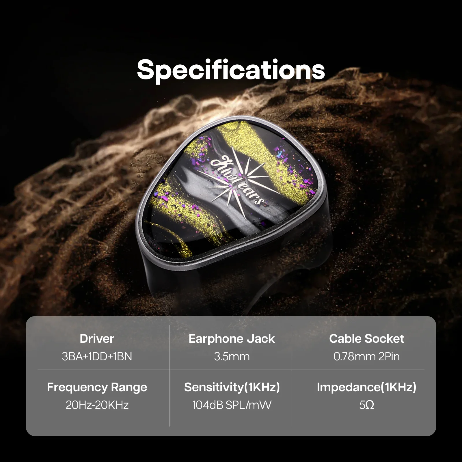 Linsoul Kiwi Ears Étude Beryllium DD + 3BA + Vibration Transducer