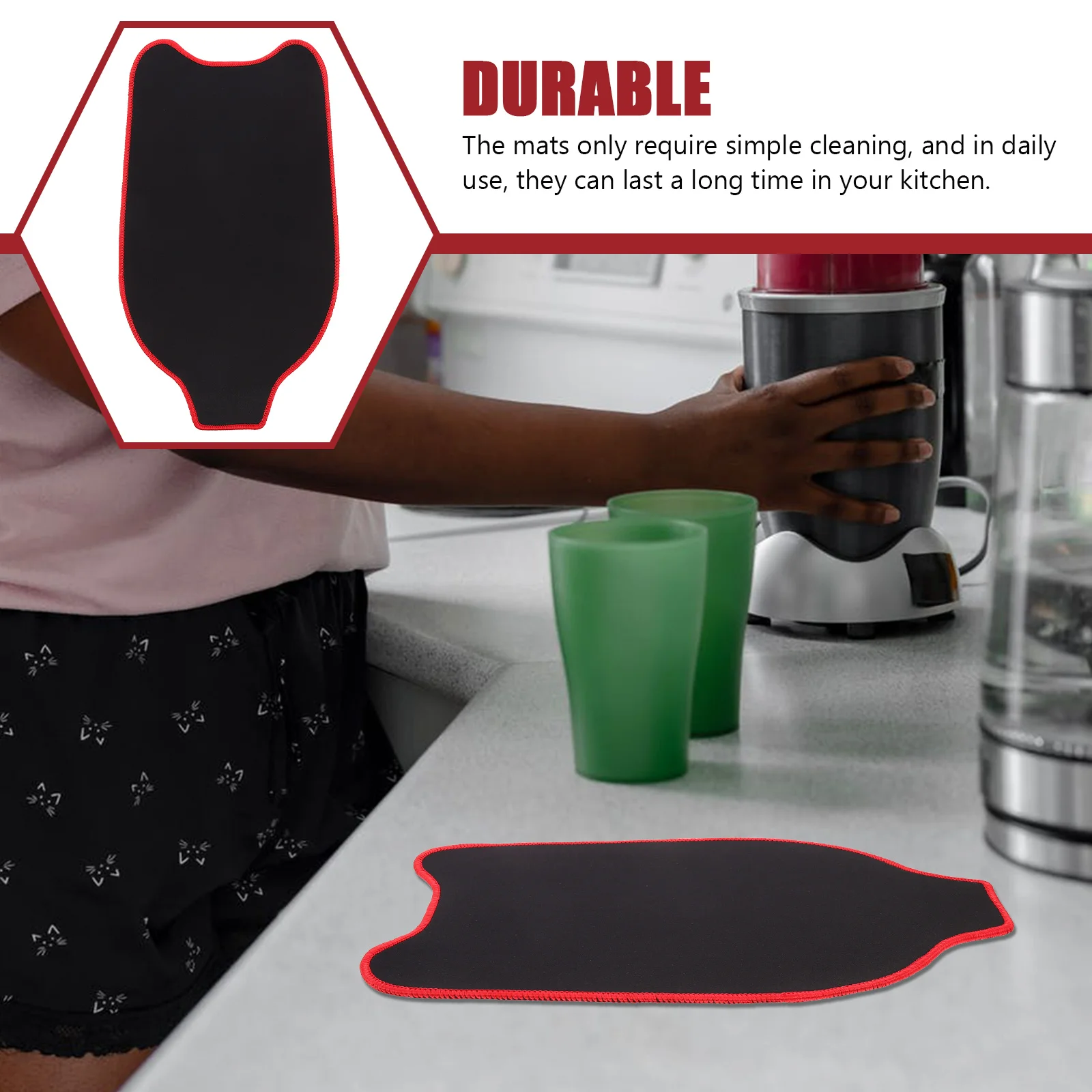

Non-Slip Rubber For Mixer Lightweight Kitchen Appliances Sliding Pad Home Supplies Stable Desktop Mat Perfect Fit For