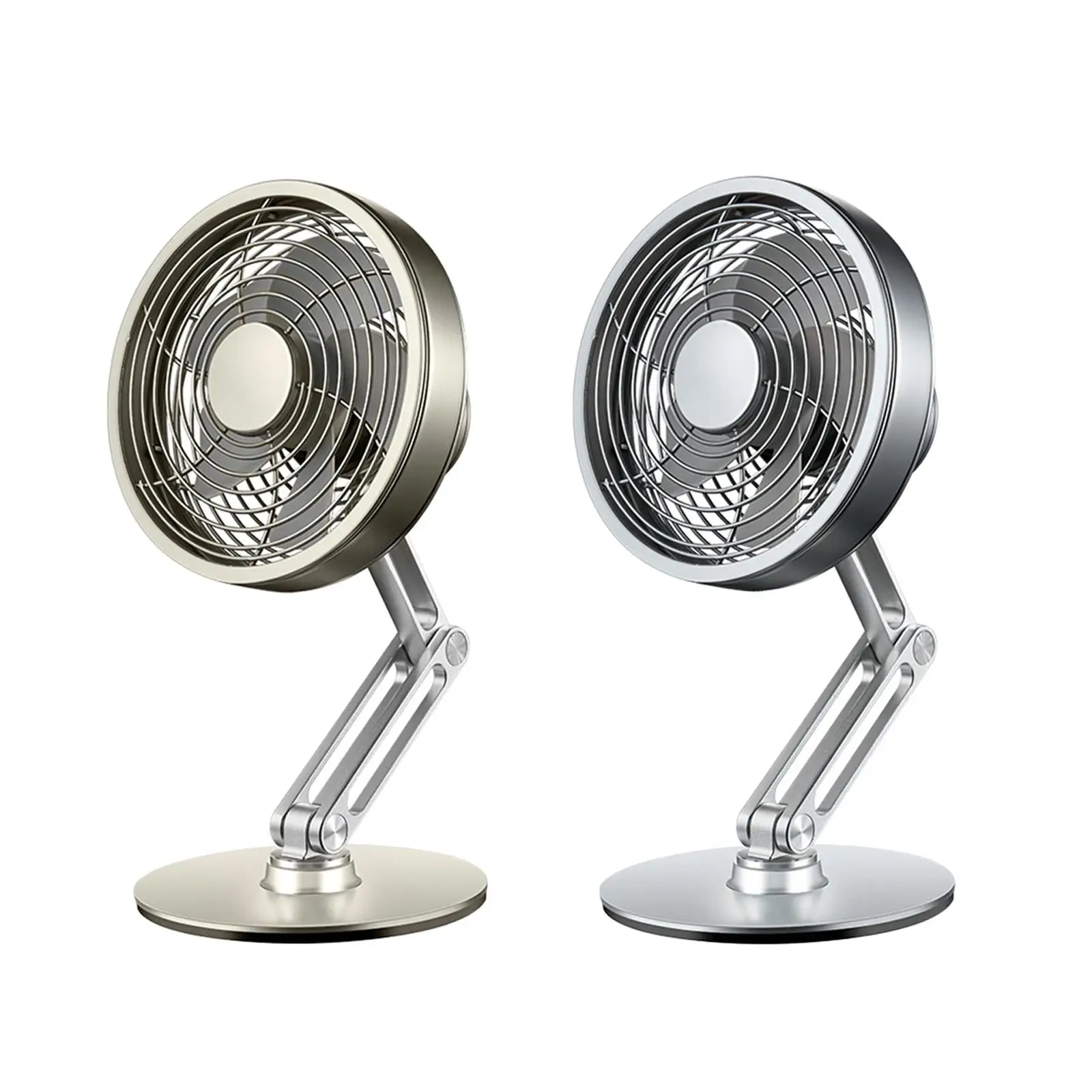 Mini ventilateur de bureau portable, silencieux, en alliage, pliable, rotation à 360 °, pour table, personnel, pour dortoir, voyage