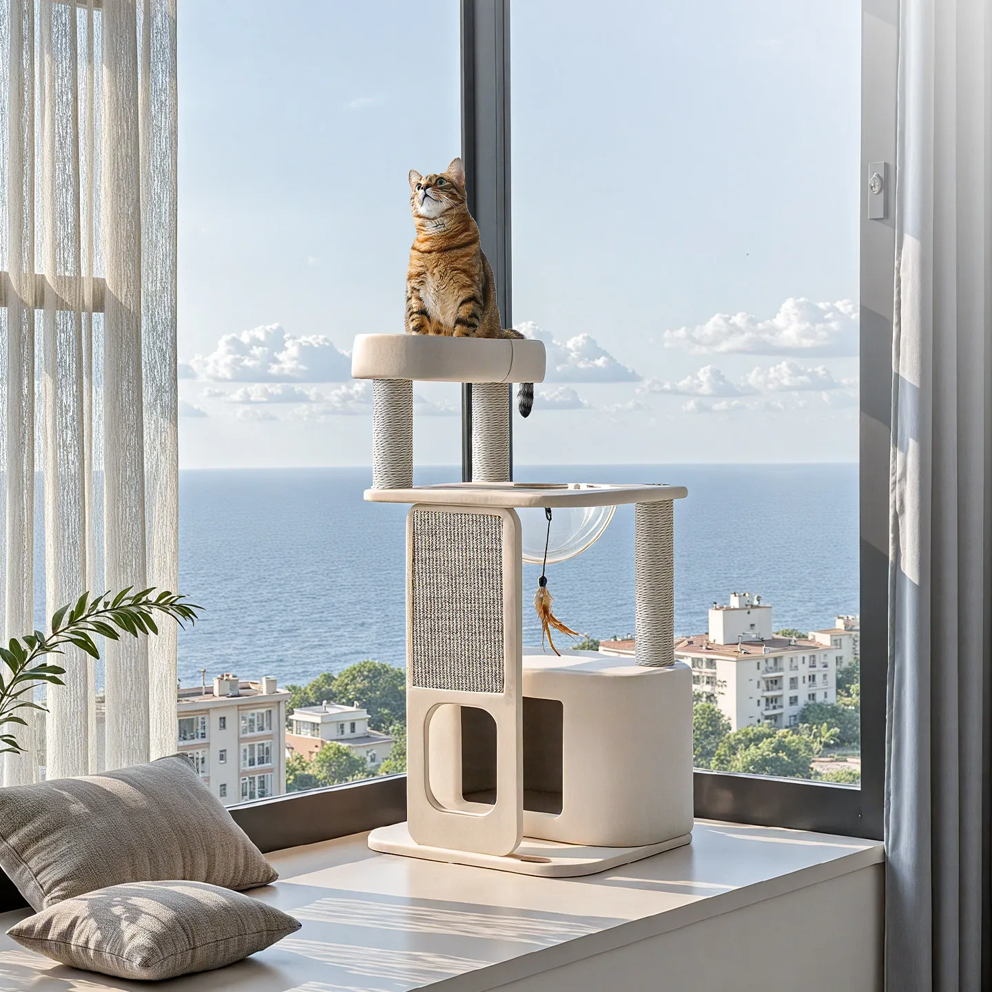 

Shelves Sandbox Cat Tower Climbing Things Tree Post Stairs Cat Tower Large Climbing Things Rascador De Gatos Things For Cats