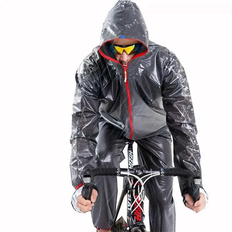 Cycling Raincoat Waterproof Windproof Raincoat Reflective MTB Road Bike Cycling Jacket Pants Suit Men Women Clothes