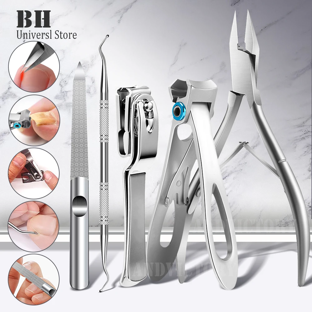 

1Pcs Ingrown Nail Clippers Accessories And Manicure Tools Thick Toenails Nipper Edge Cutter Trimmer Cuticle Scissors Pedicure