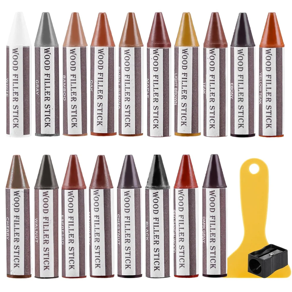 

SEISSO 18 цветов деревянный наполнитель мебельные мелки воск для ремонта царапин для деревянного пола отверстия трещины ламинат столярные столы