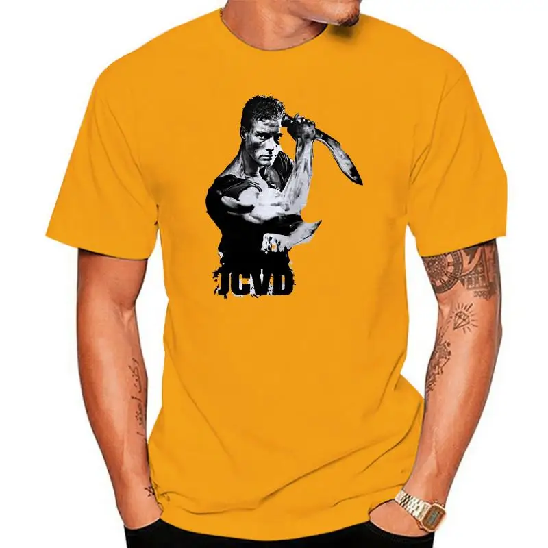 Jean Claude Van Damme Jcvd White T Shirt Top - Mens Custom Tee Tops Oversized Pride T Shirt Men Comic