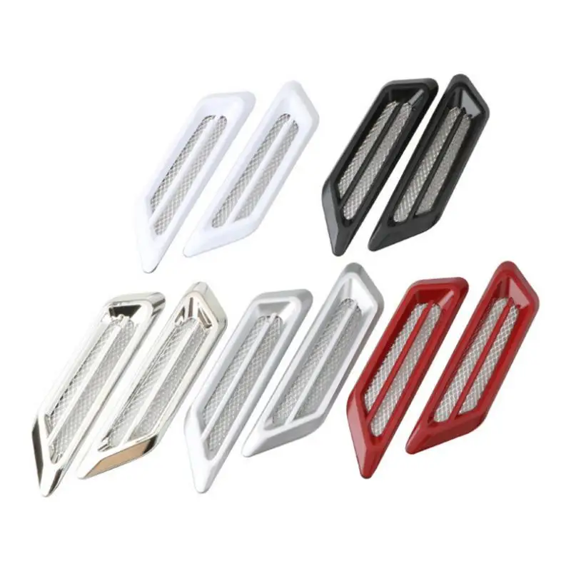 

Car side wing air outlet shark gill-shaped fender air outlet decoration racing car intake grille trim ABS decorative sticker