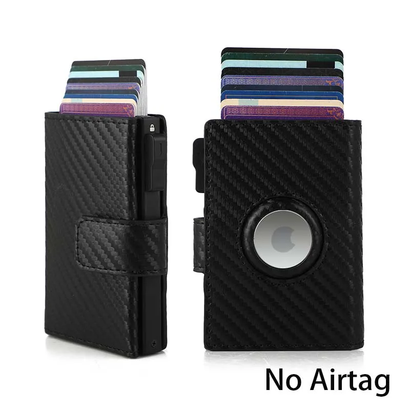 تتفاعل حامل بطاقة الائتمان الرجال محافظ ل أبل Airtag ألياف الكربون حامل البطاقة محفظة نسائية للعملات المعدنية محافظ صغيرة الحد الأدنى لعلامة الهواء