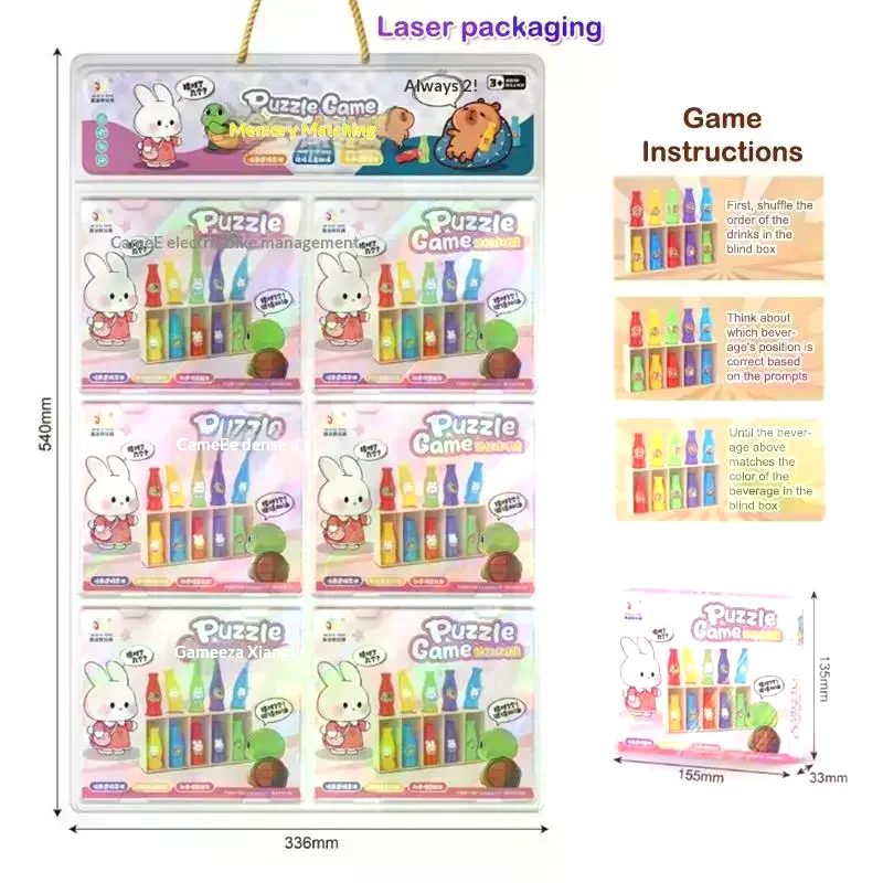 

Memory Bottle Matching Desktop Game Children's Puzzle Toy Parent Child Interactive Toy