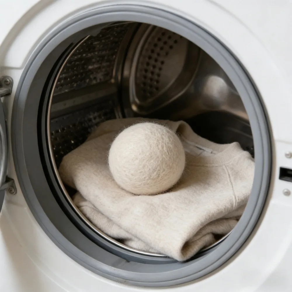 Herbruikbare wollen droogballen, milieuvriendelijke wasballen, wasmachine kledingverzachter anti-kreuk droogbal, huishoudelijke herbruikbare - afbeelding 2