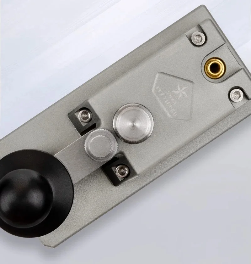 CCZ 711 PRO مفتاح كهربائي مغناطيسي ردود الفعل انتعاش قوة السندات المباشرة CW مورس مفتاح صغير 3.5 مللي متر منفذ الصوت سبائك الألومنيوم #3