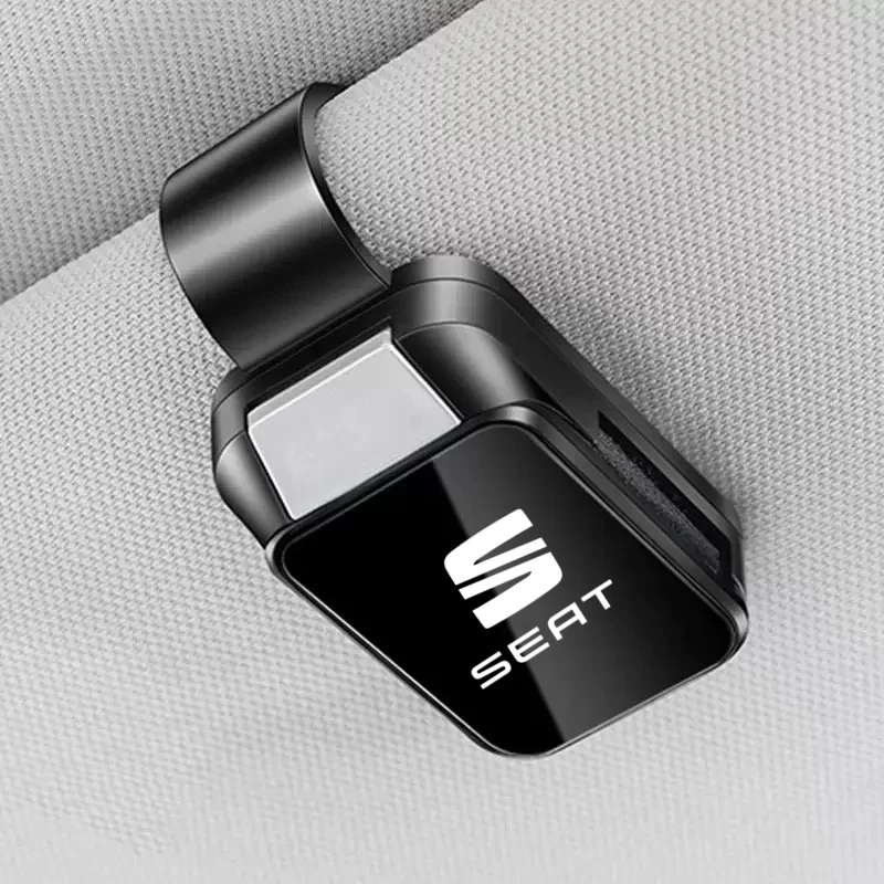 

Auto Sun Visor Glasses Box Sunglasses Clip Card Ticket Holder Stand Fastener For TOLEDO leon EXEO mk3 mk2 5f ateca altea seat FR