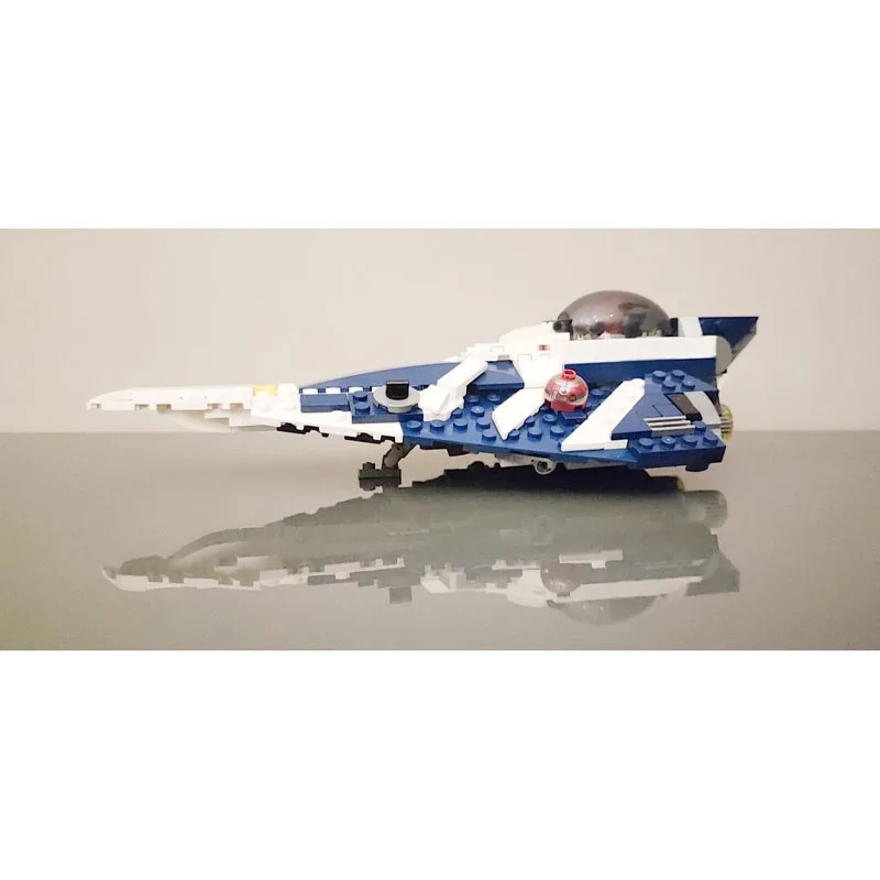 MOC-220978 새로운 도시 공중 전투기 빌딩 블록 모델 309 부품 창의적인 소년 어린이 생일 크리스마스 장난감 선물