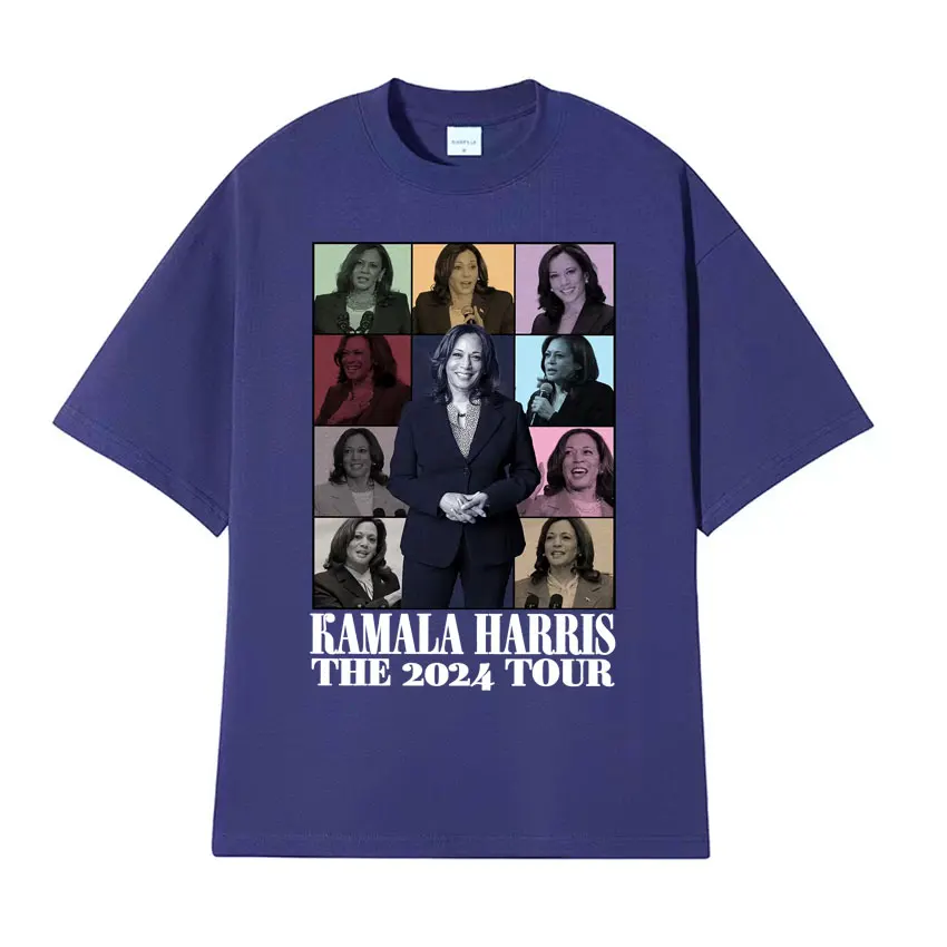 Kamala Harris Eras Tour 2024 Election T Shirt Men Women Clothing Fashion Aesthetic T-shirt Casual O-Neck Tops Tshirts Streetwear