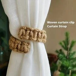 2/4/6/8pcs Curtain Tieback Curtain Tie Rope Braided Curtain Clip Curtain Holdback for Bedroom Living Room Home Decor