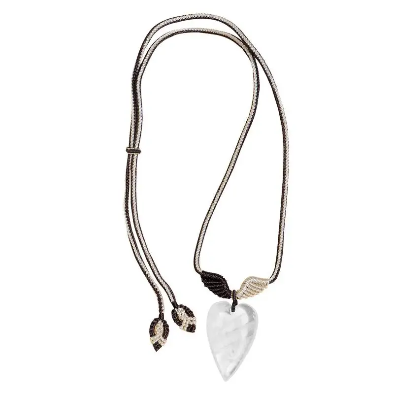 

Crystal Stone Pendant Fashion Retro Crystal Necklace Pendant Charm Chic Women's Braided Necklaces For Daily Wear Party Festival