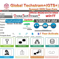 V2024.03 GTS+ Global Techstream+ One Year for Toyota/Lexus PK Techstream V18.00.008 Global Diagnostic Software work with J2534