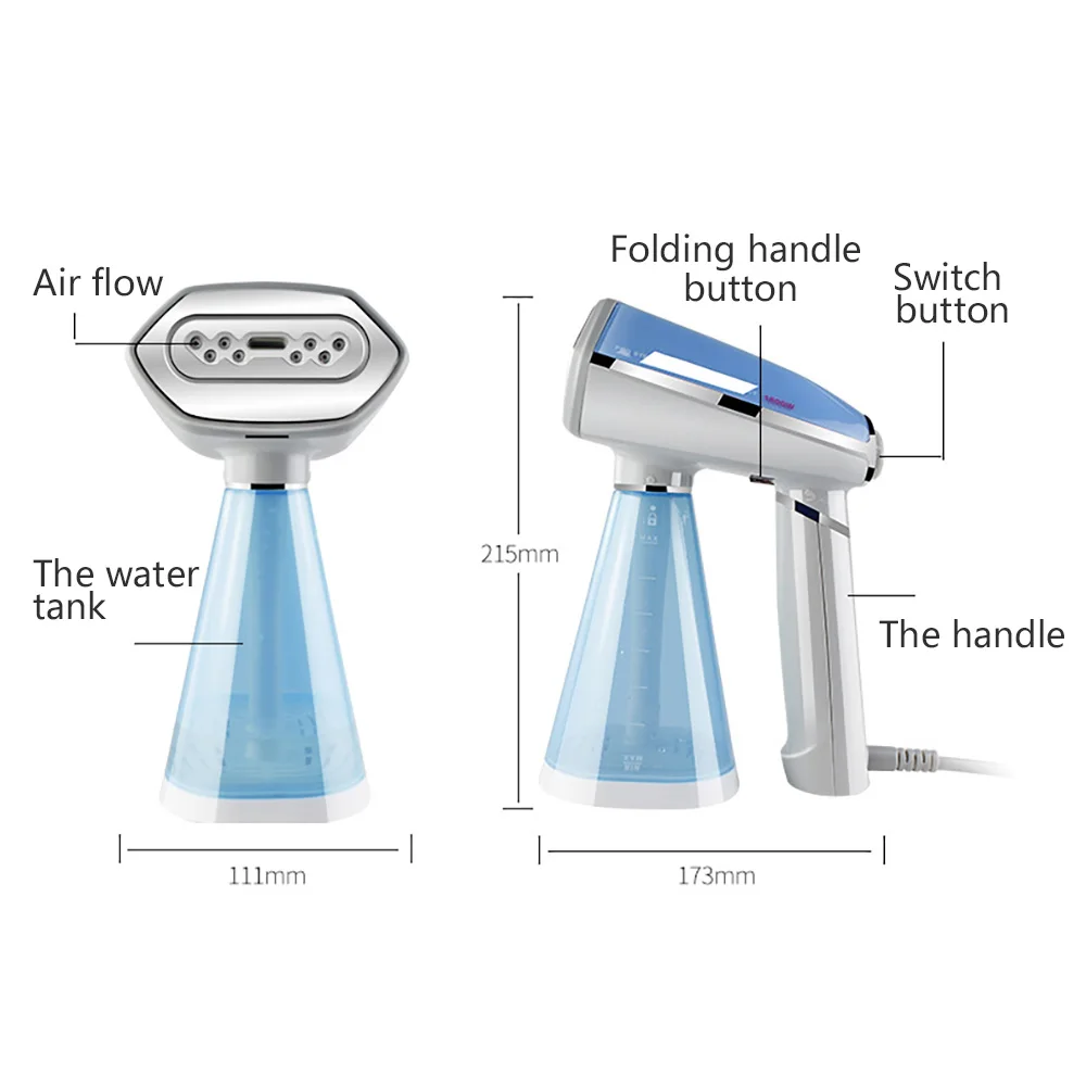 Clothes Steamer 1600w Handheld Garment Steamer 350ml Steamer For Clothes High Temperature