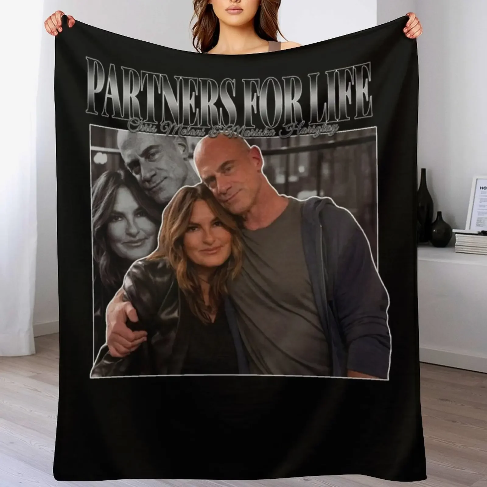 شركاء للحياة ماريسكا هارجيتاي وكريس ميلوني 90s مستوحاة من خمر تحية الكلاسيكية رمي بطانية الأربعاء البطانيات القطبية