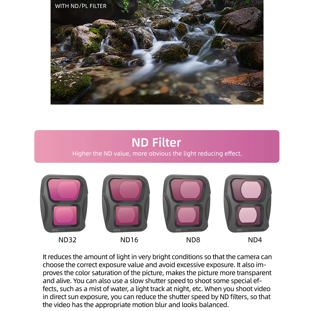 Sunnylife ND Lens Filter for DJI AIR 3 Optical Glass Lenses Filters Set CPL ND8 ND16 ND32 MCUV ND/PL for Air3 Drone Accessories - Image 6
