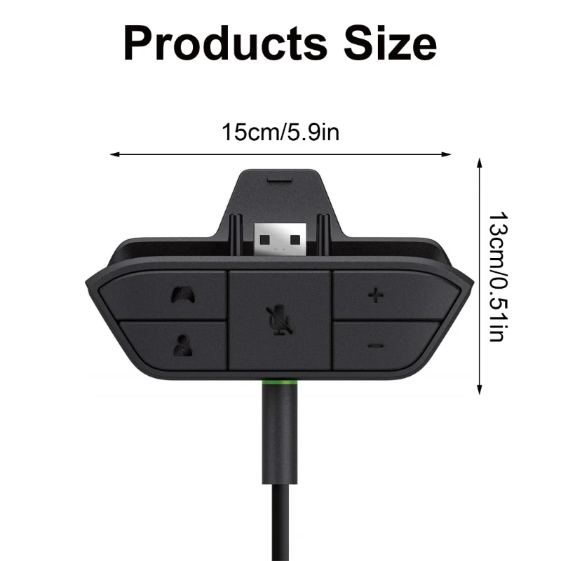 Звуковой адаптер для наушников для геймпада USB-кабель в комплект не входит H7JF