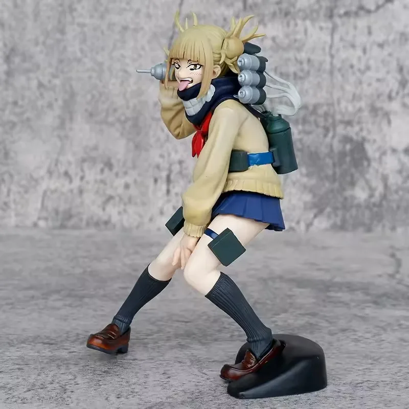 17 cm Anime My Hero Academia Himiko Toga JK Action PVC Figure Age of Heroes Deku Fighter Boku no Hero Academia Modello da collezione