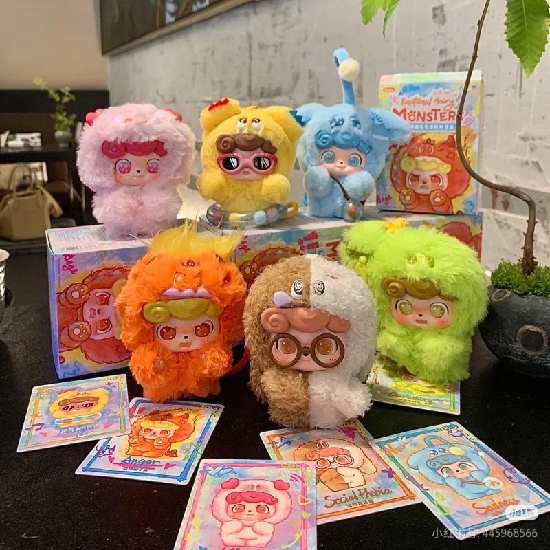 

In-Stock Q Kid Emotional Hairy Monsters Series Pendant Blind Box Pop Culture Doll Cute Ornament Figurine Holiday Gift