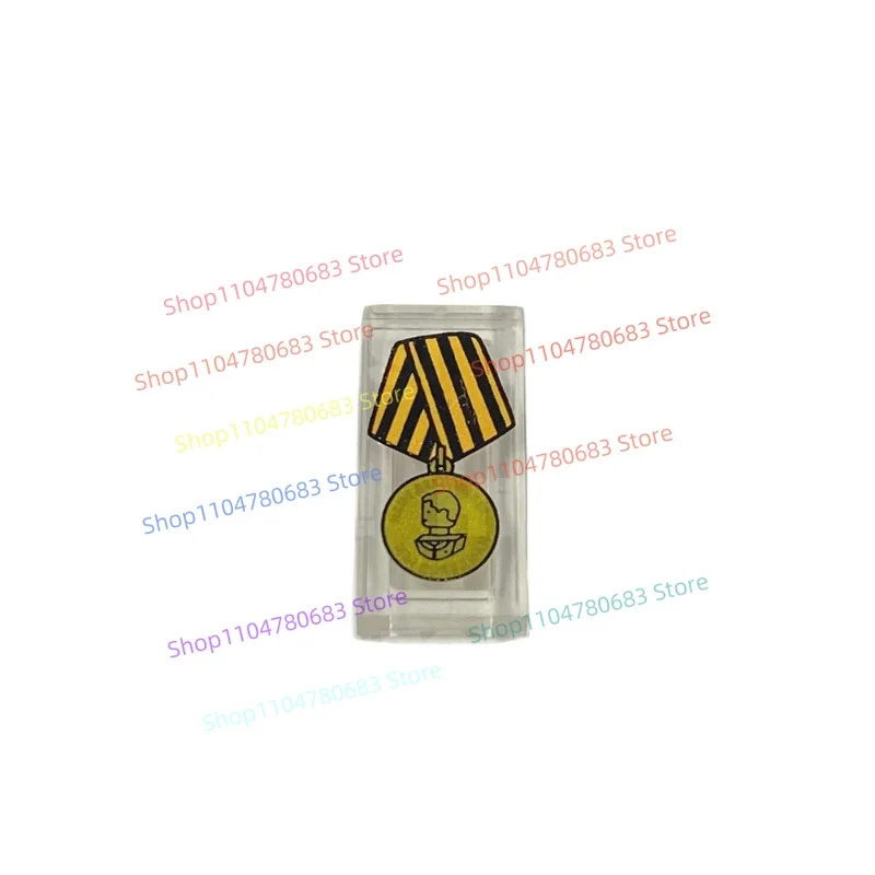 MOC Blok Bangunan Perang Dunia II Medali Peringatan Minifigure Aksesori Dekoratif Mainan Kartun Koleksi Hadiah Anak-anak