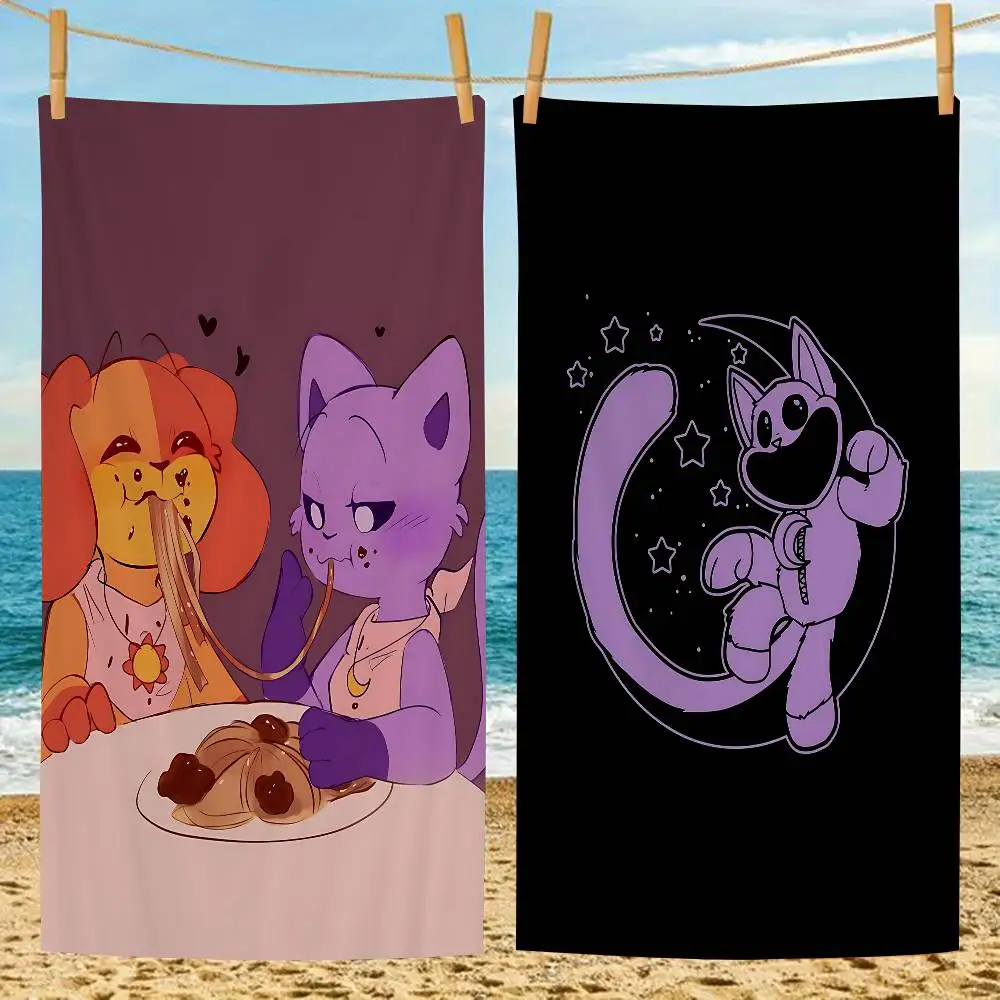 Game Poppy-p-playtimes Microfiber Printed Beach Towel Mountain Climbing Yoga Beach Swimming Running Absorbent Soft Towel