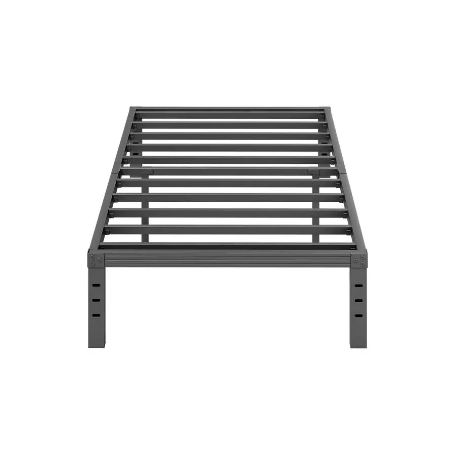 

ZIYOO Twin Bed Frames with Heavy Duty Steel Slat, 14 Inches Platform Bed Frame, NonSlip Design, No Box Spring Needed, Easy Asse