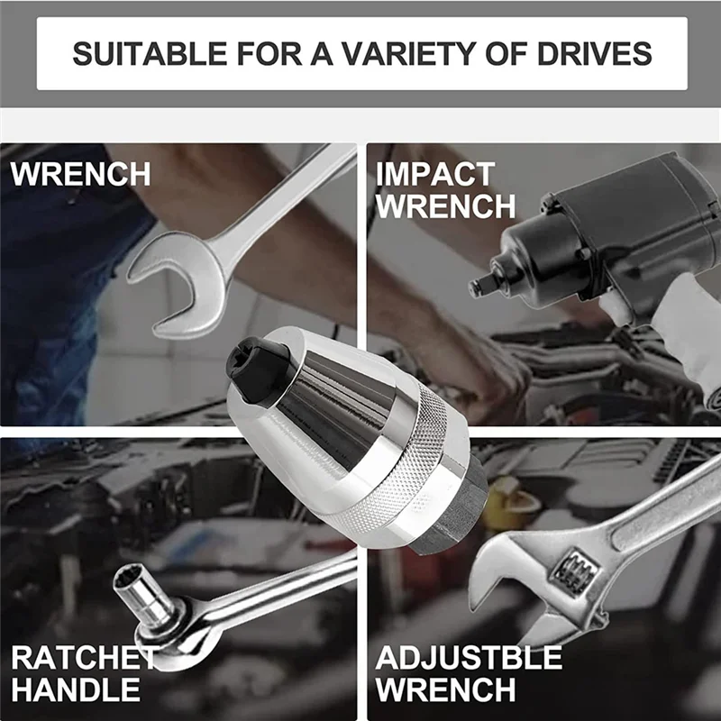 Damaged and Stud Extractor Tool, Grips and Removes 1/4-Inch to 1/2-Inch Studs, for Broken, Rounded Off, Painted Over