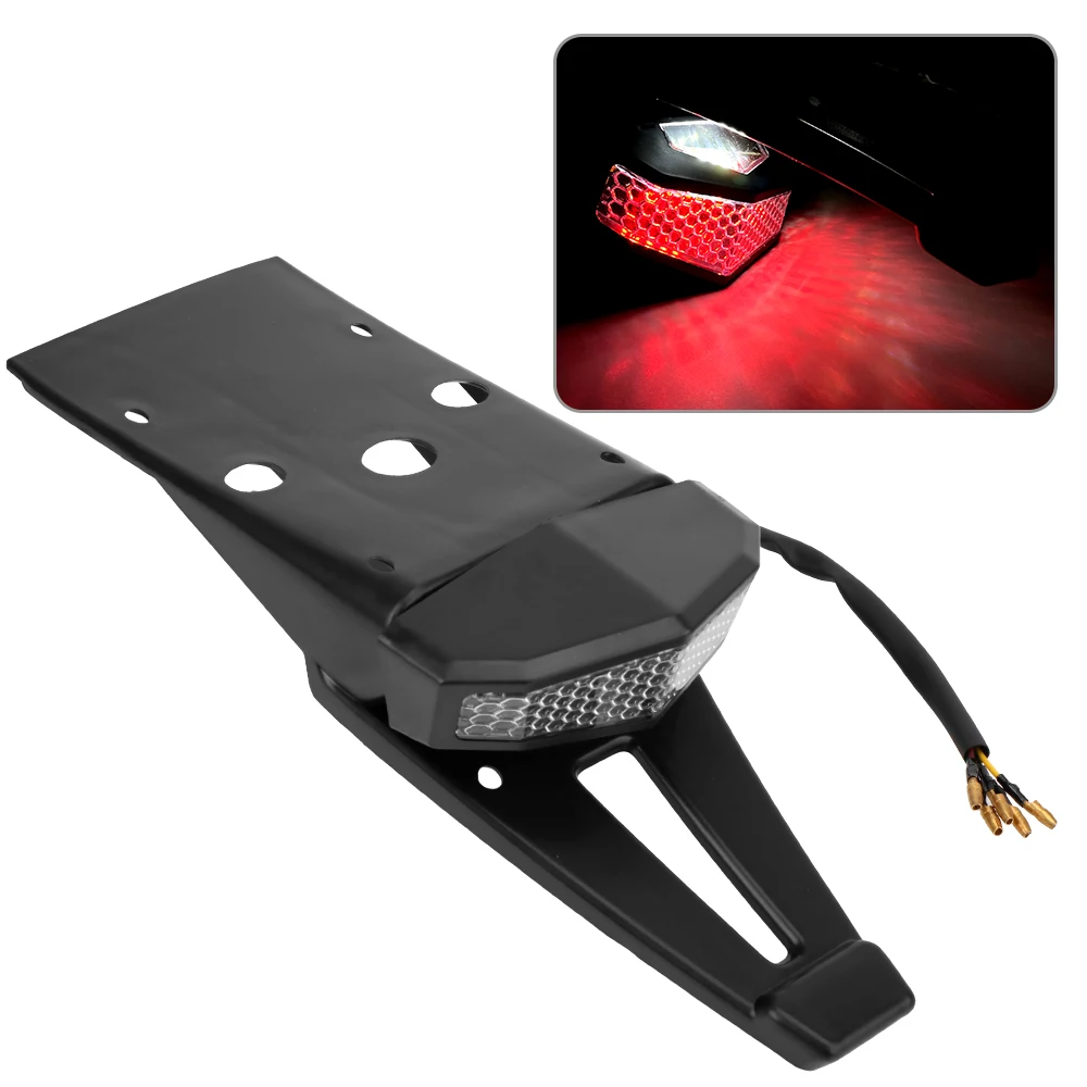 For Bobber Enduro Dirt Bike Universal Turn Signal Light Motorcycle ATV LED Rear Tail Signal Lamp Brake Stop Indicator