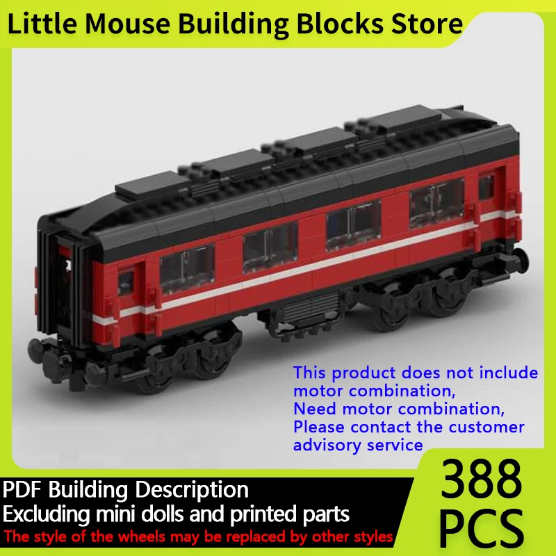 

Модель городской автомобиль MOC, строительные кирпичи, железнодорожный пассажирский поезд, модульная технология, детские праздничные подарки, сборные игрушки, костюм