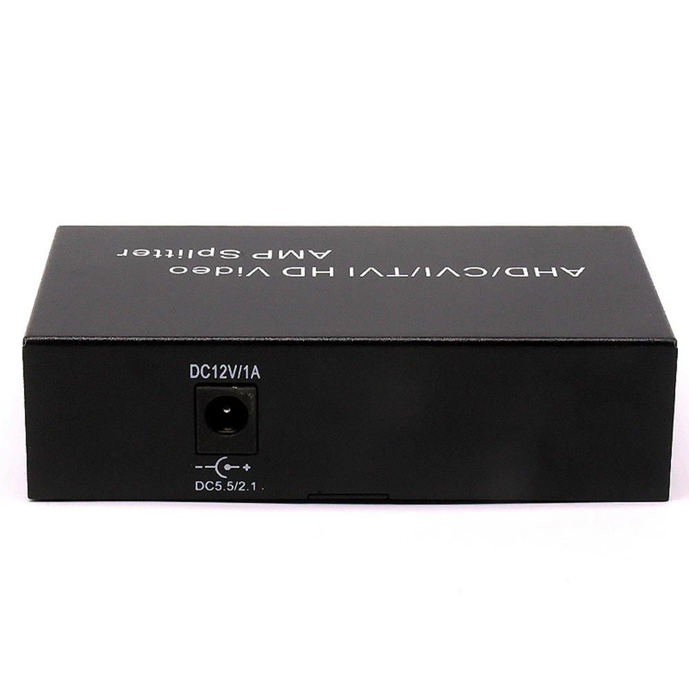 T24C Signal 1 in 4 Out AHD/CVI/TVI Video Splitter HD Coaxial Camera,Black