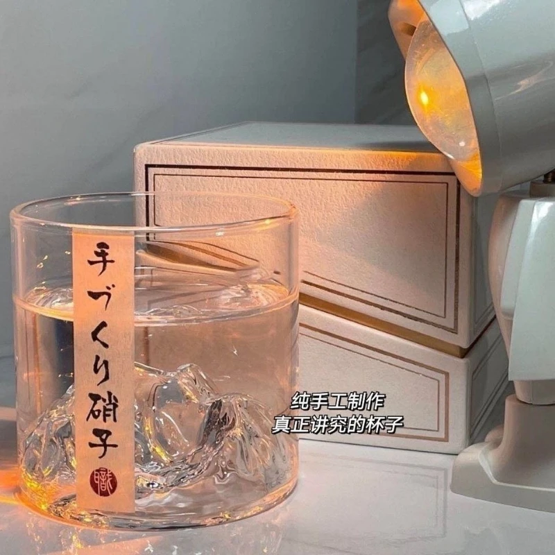 

High-value Ins Snow Mountain Glass Cup Heat-resistant Creative Guanshan Gift