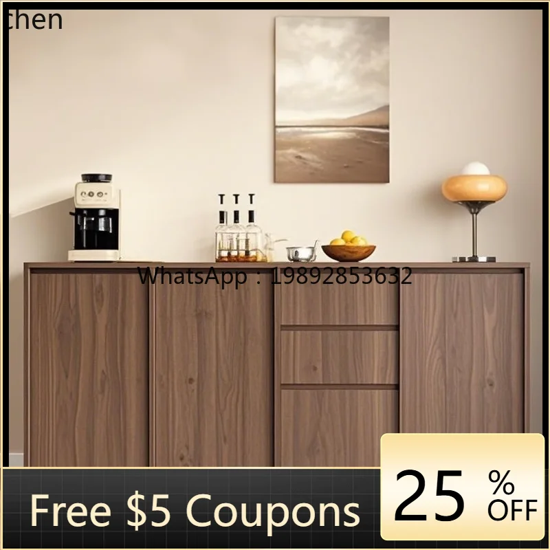 

solid wood modern simple tea cabinet kitchen against the wall integrated combination living room cabinet
